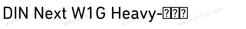 DIN Next W1G Heavy字体转换